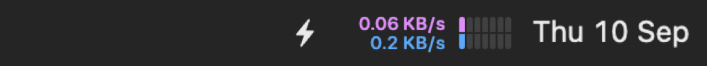 Command Runner running in the Mac menu bar